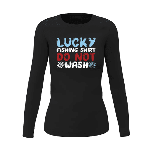 Lucky Fishing Shirt Women Long Sleeve Shirt