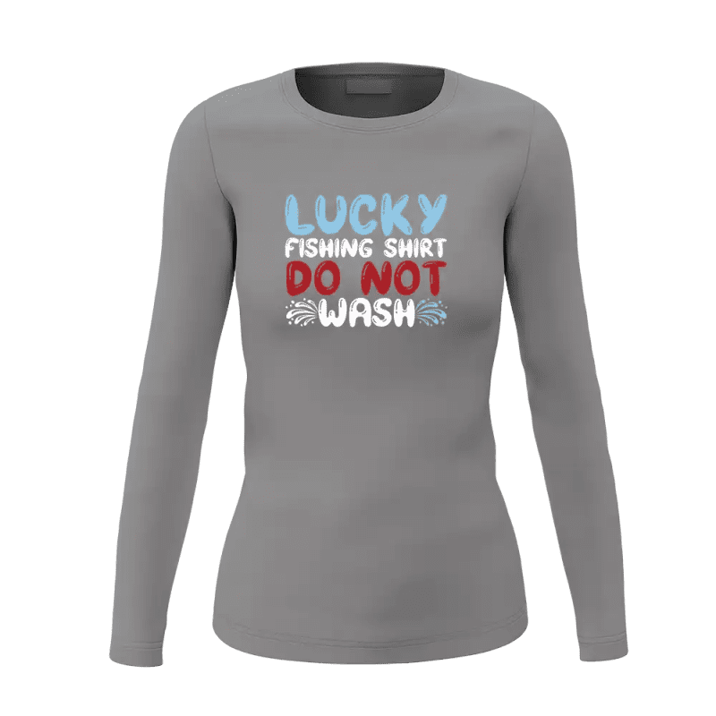 Lucky Fishing Shirt Women Long Sleeve Shirt