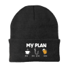 My Fishing Plan Embroidered Beanie