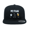 My Fishing Plan Embroidered Flat Bill Cap