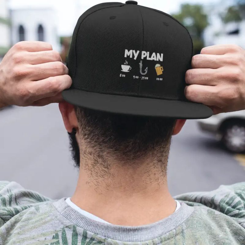 My plan flatbill hat black model