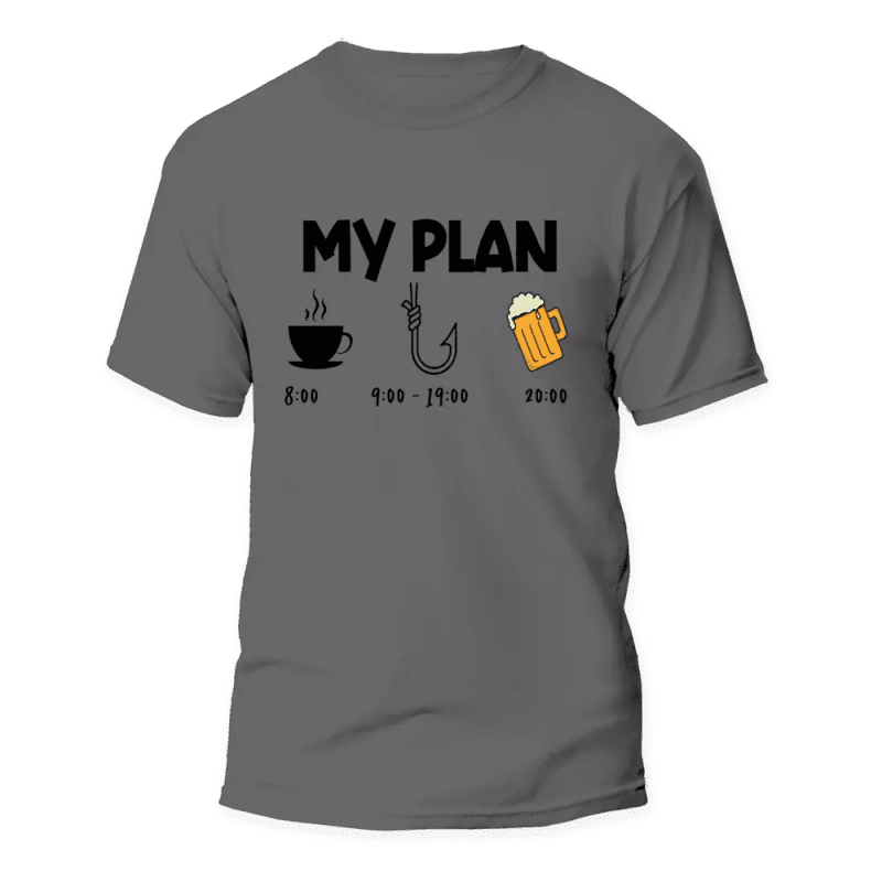 My Fishing Plan Man T-Shirt