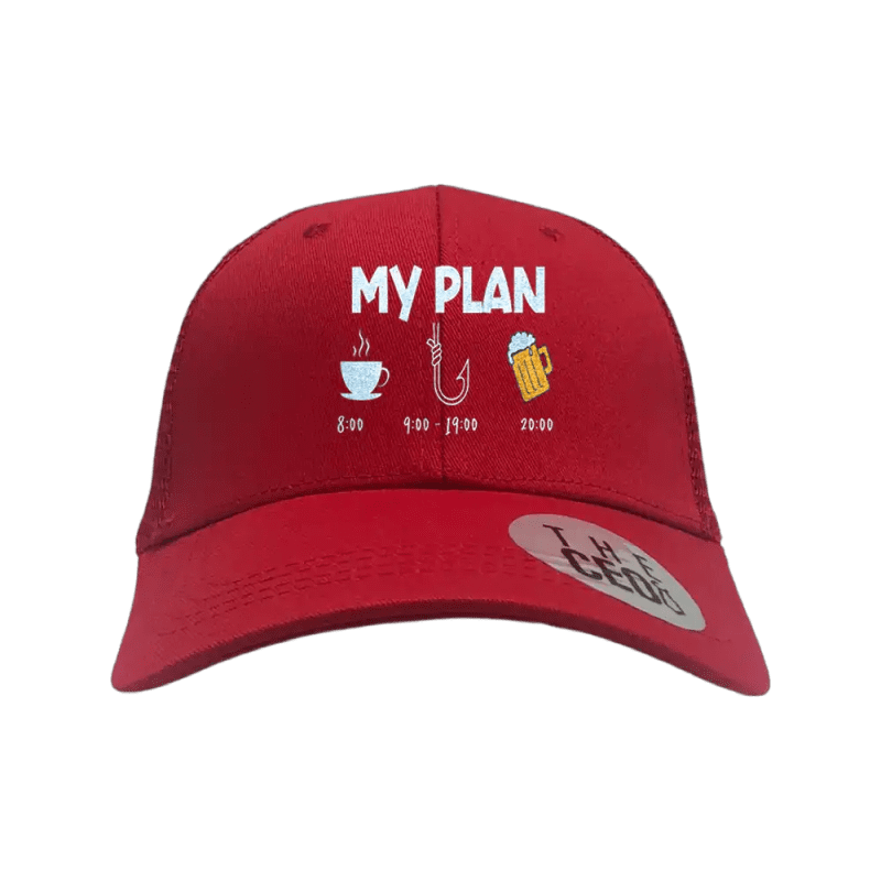 My Fishing Plan Embroidered Trucker Hat