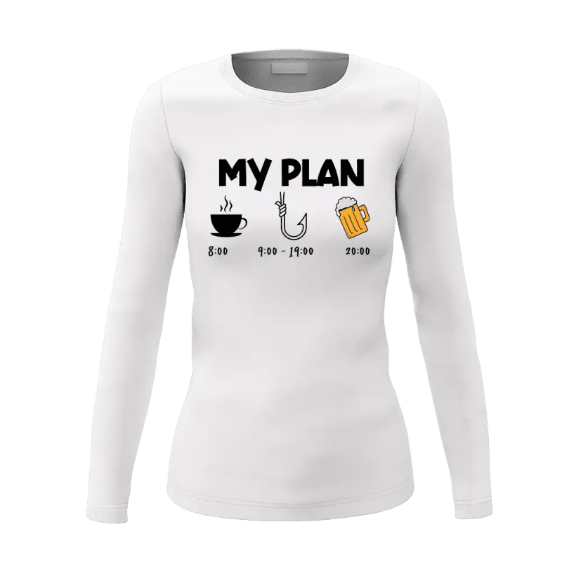 My Fishing Plan Women Long Sleeve Shirt