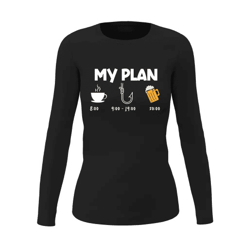 My Fishing Plan Women Long Sleeve Shirt