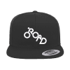 Road Embroidered Flat Bill Cap