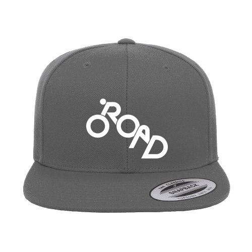 Road Embroidered Flat Bill Cap