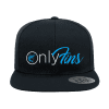 Only Fins Embroidered Flat Bill Hat