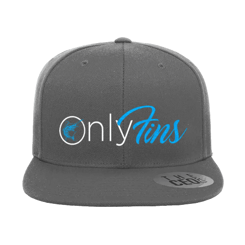 Only Fins Embroidered Flat Bill Hat