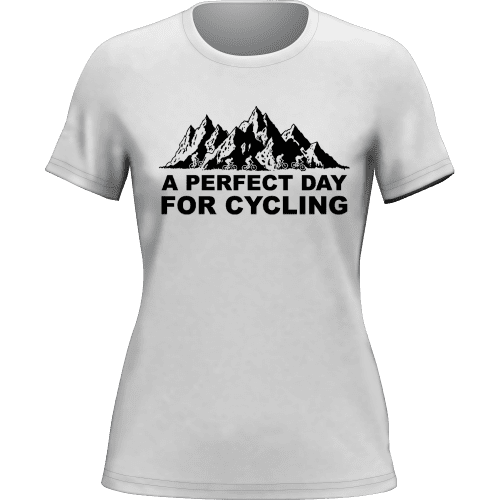 PerfectdayforCyclingwomant shirtWHITE