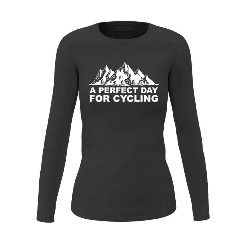 PerfectdayforCyclingwomenlongsleeveBLACK