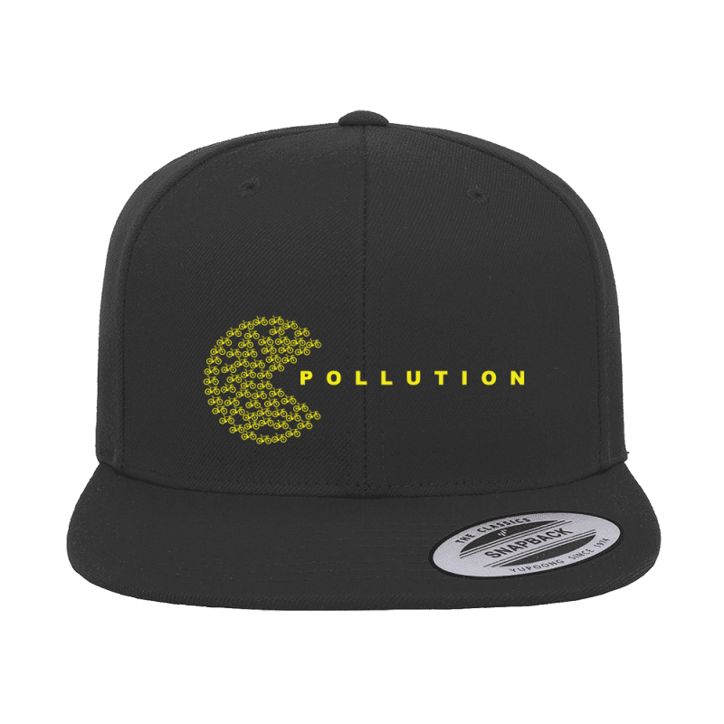 Pollution Eater Embroidered Flat Bill Cap