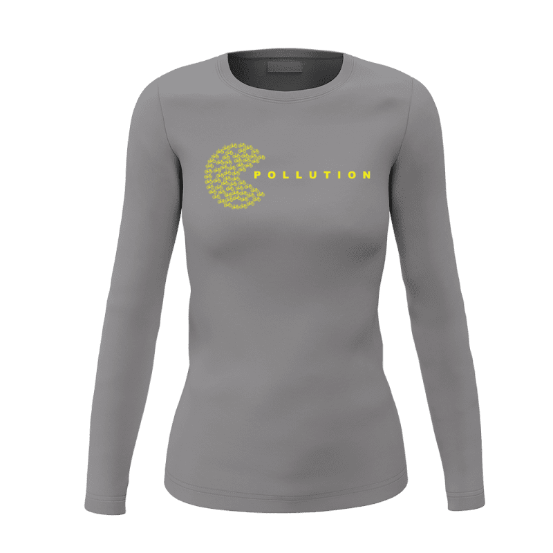 PollutionEaterwomenlongsleeveGREY