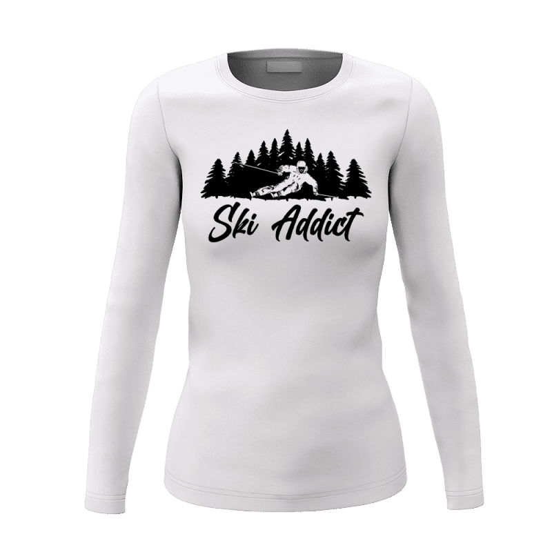 SkiAddictwomenlongsleeveWHITE