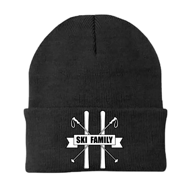 SkiFamilybeanieBLACK