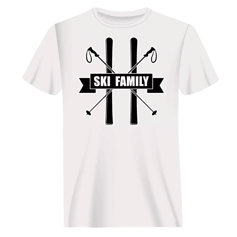 SkiFamilymant shirtWHITE