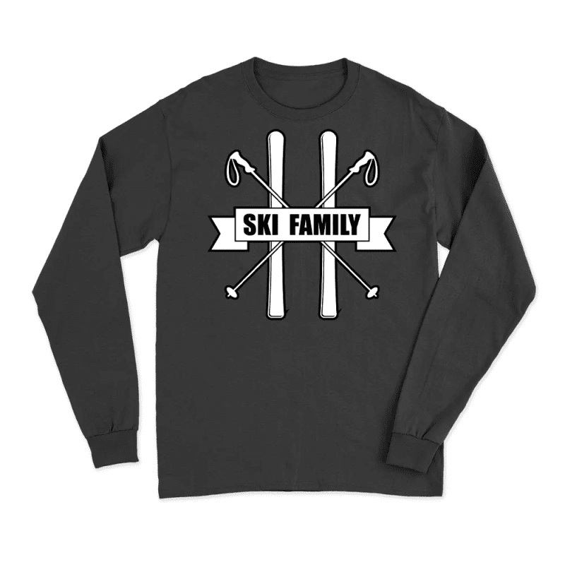 SkiFamilymenlongsleeveBLACK