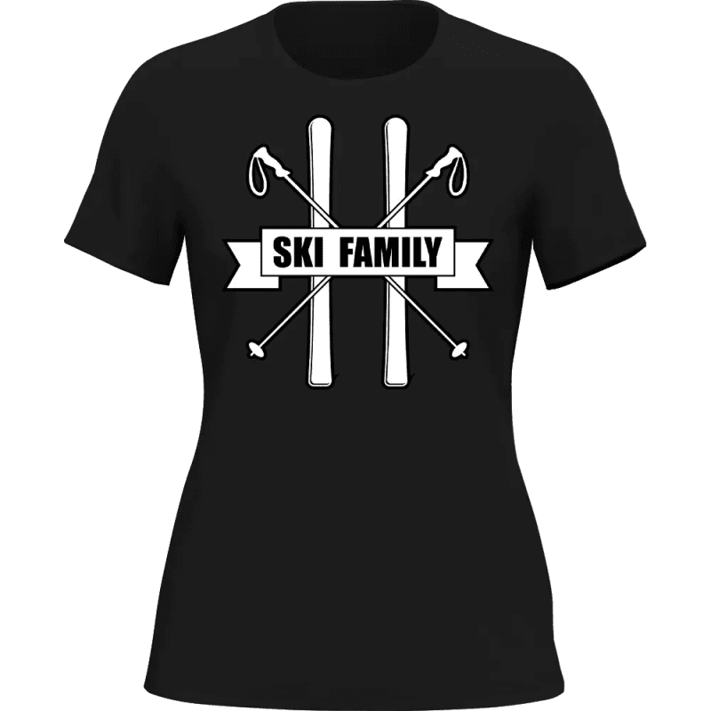 SkiFamilywomant shirtBLACK