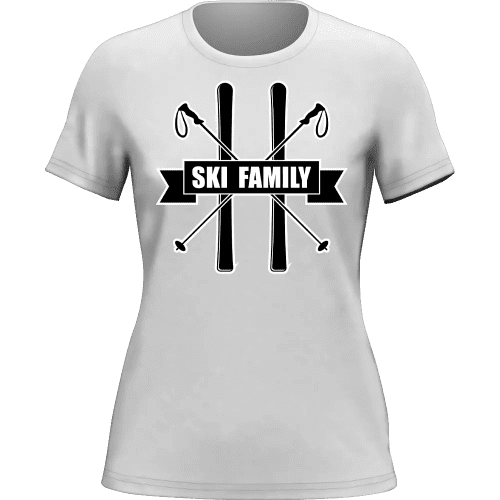 SkiFamilywomant shirtWHITE