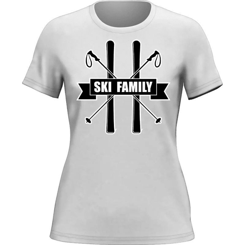 SkiFamilywomant shirtWHITE