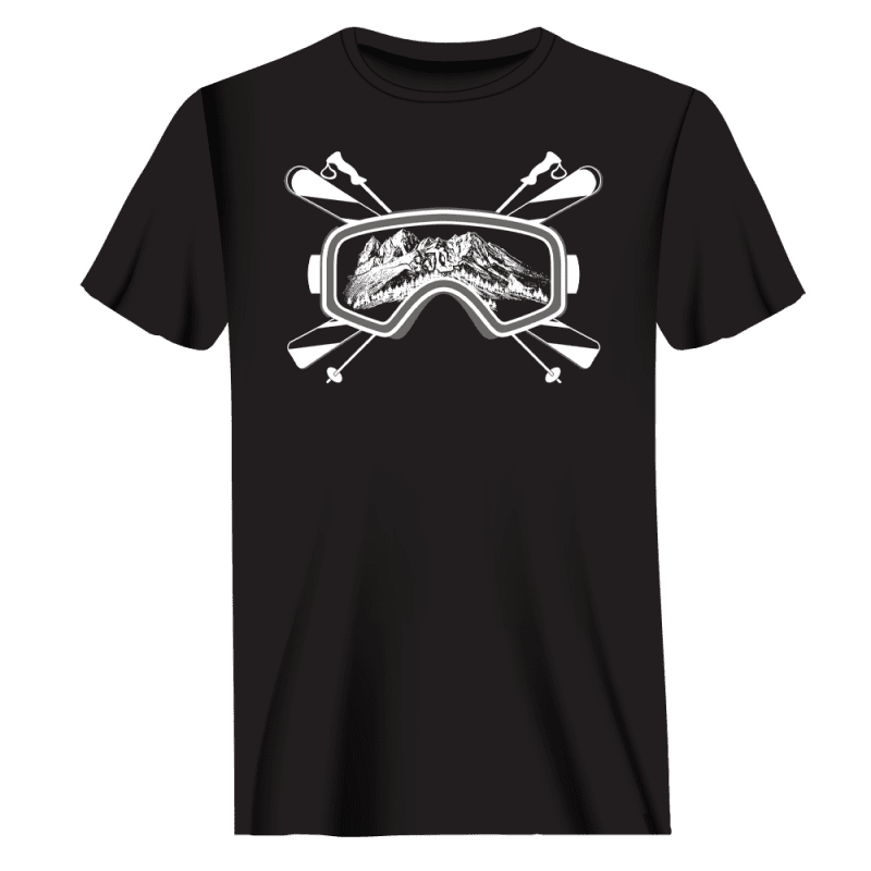 SkiGoggles2mant shirtBLACK