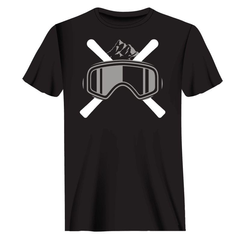 SkiGogglesmant shirtBLACK