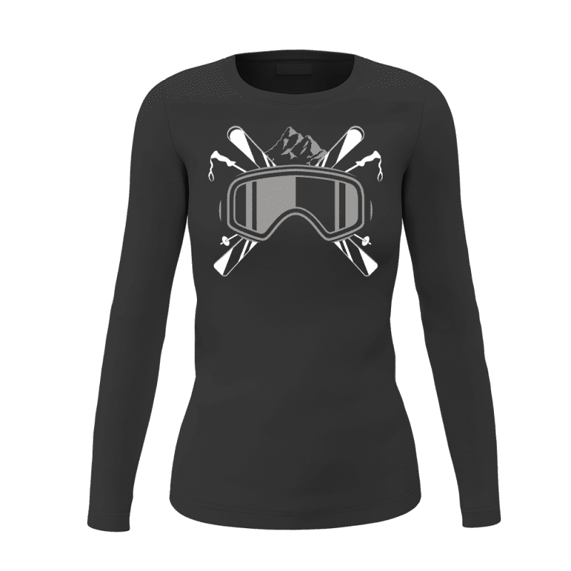 SkiGoggleswomenlongsleeveBLACK