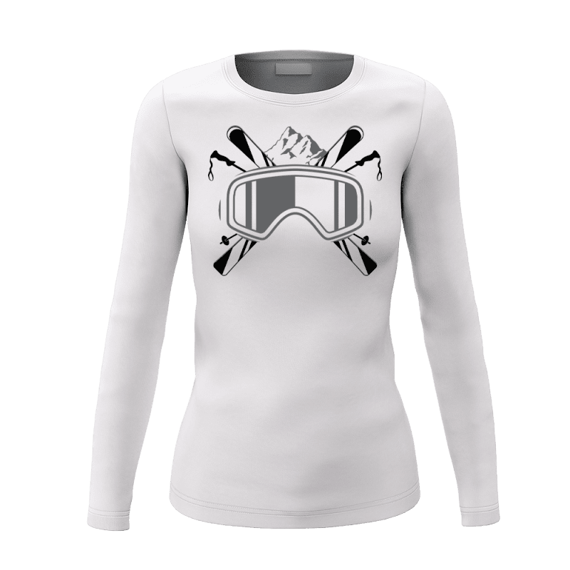 SkiGoggleswomenlongsleeveWHITE