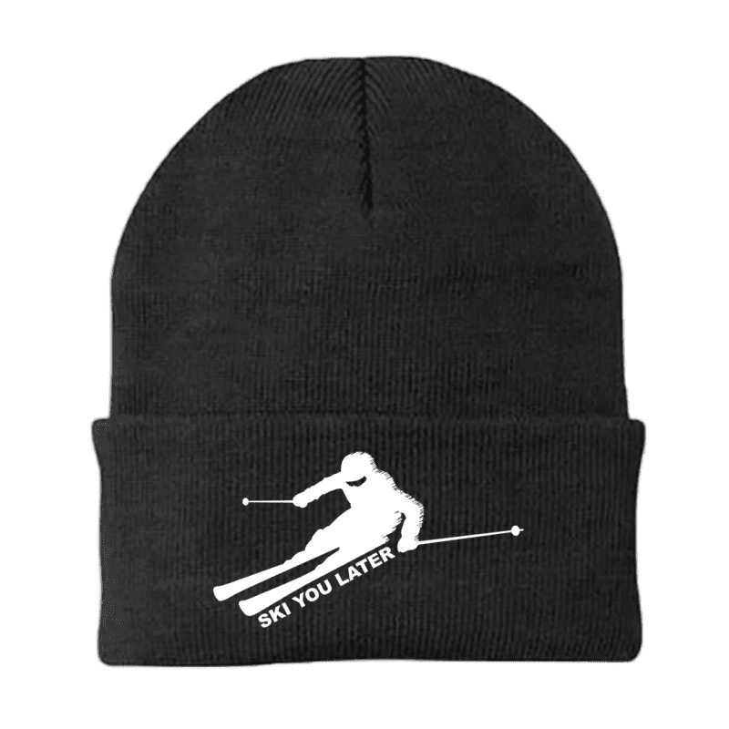 SkiYouLaterbeanieBLACK