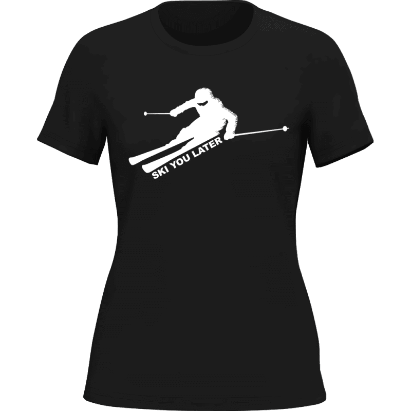 SkiYouLaterwomant shirtBLACK