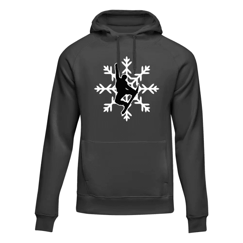 SnowboardSnowflakehoodiesBLACK