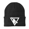 Snowboarder Geometry Embroidered Beanie