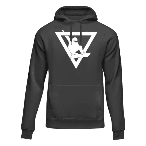 Snowboarder Geometry Adult Fleece Hooded Sweatshirt