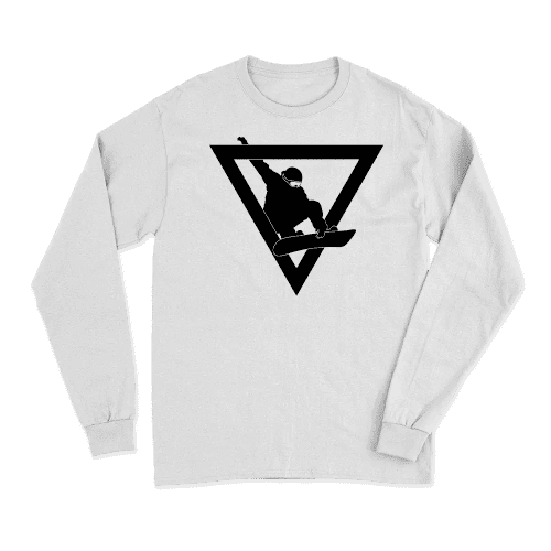 SnowboarderGeometrymenlongsleeveWHITE