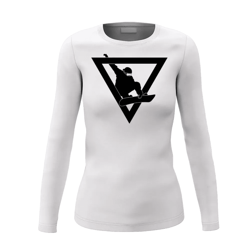 Snowboarder Geometry Women Long Sleeve Shirt