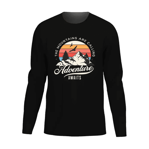 The Mountains Are Calling Men Long Sleeve Shirt