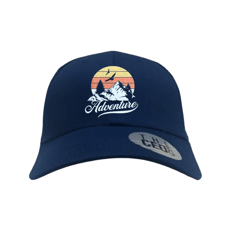 The Mountains Are Calling Embroidered Trucker Hat