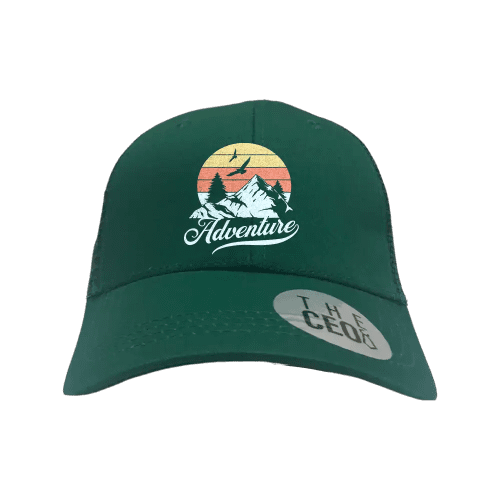 The Mountains Are Calling Embroidered Trucker Hat