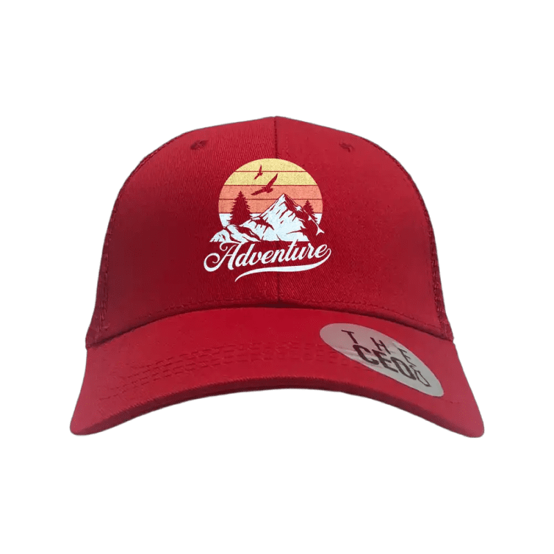 The Mountains Are Calling Embroidered Trucker Hat