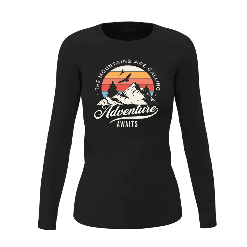 The Mountains Are Calling Women Long Sleeve Shirt