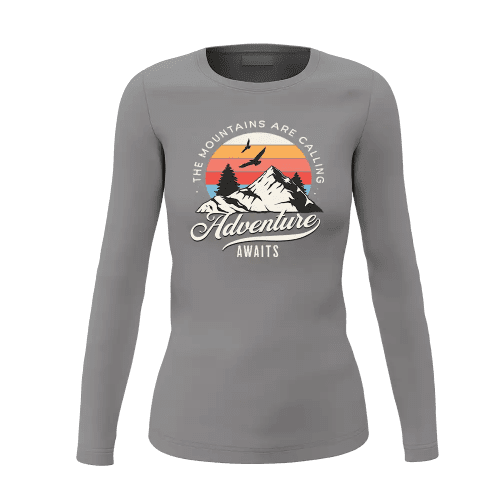 The Mountains Are Calling Women Long Sleeve Shirt