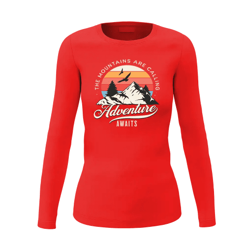 The Mountains Are Calling Women Long Sleeve Shirt