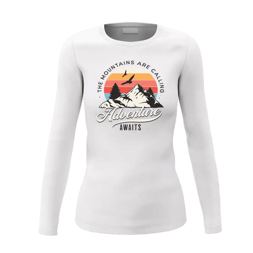 The Mountains Are Calling Women Long Sleeve Shirt