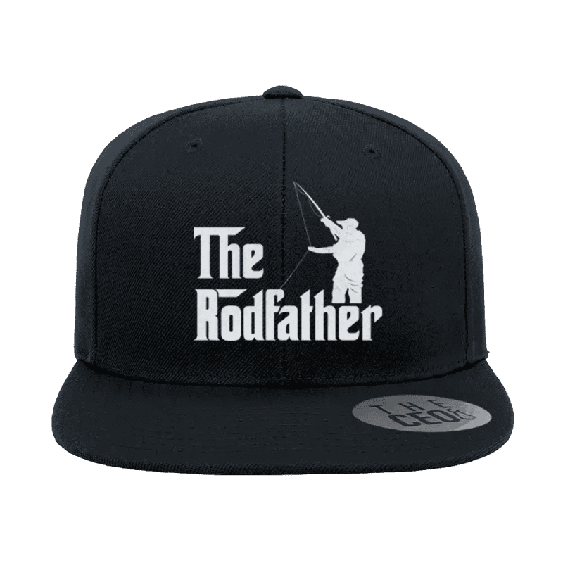 The Rod Father Embroidered Flat Bill Cap