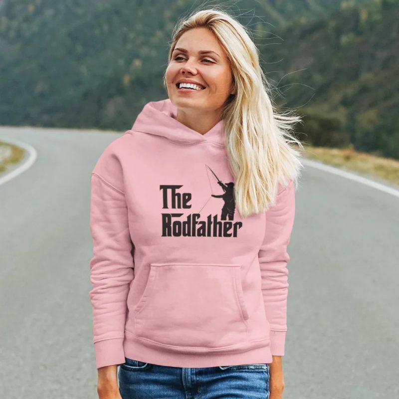 The rod father unisex hoodie pink model