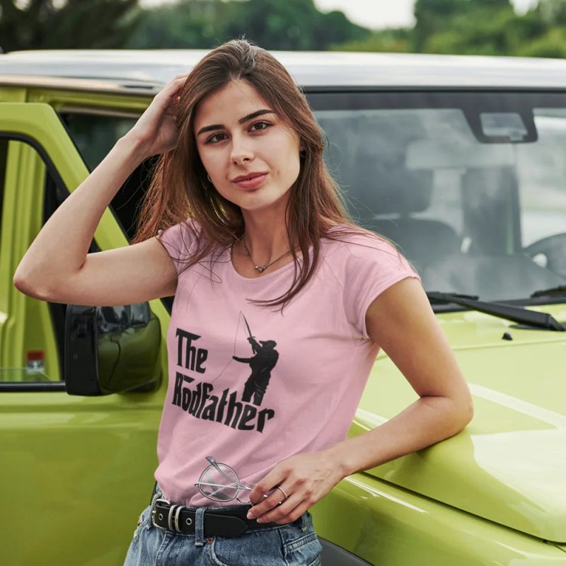 The rod father women t shirt pink model