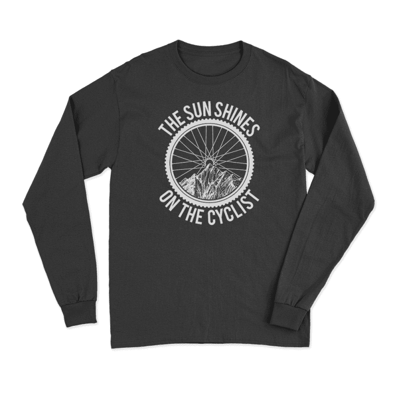 TheSunShineontheCyclistmenlongsleeveBLACK