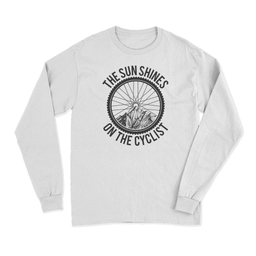 TheSunShineontheCyclistmenlongsleeveWHITE