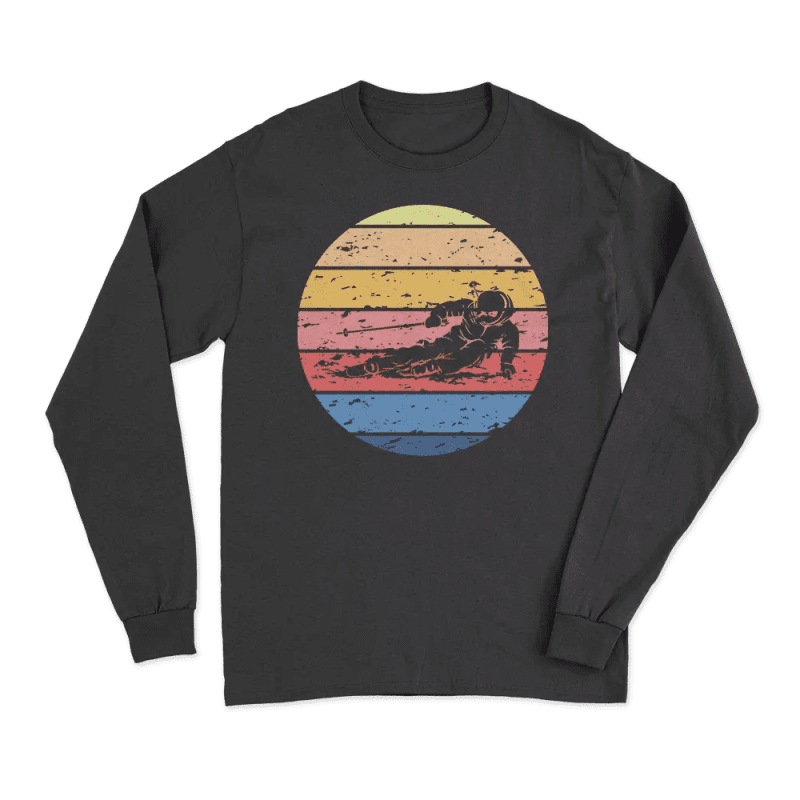 VintageSkiermenlongsleeveBLACK