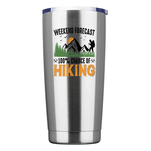 Weekend Forecast 100% Hiking Insulated Vacuum Sealed Tumbler